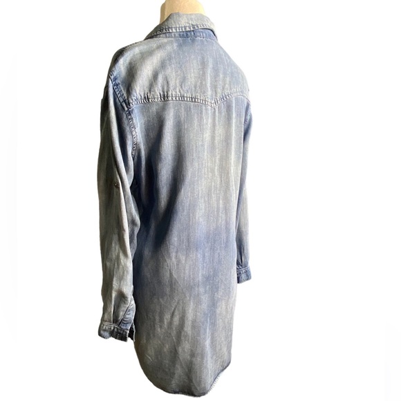 Anthropologie Bella Dahl Denim Hipster Dress / Vtg  Malibu Medium - Picture 7 of 14